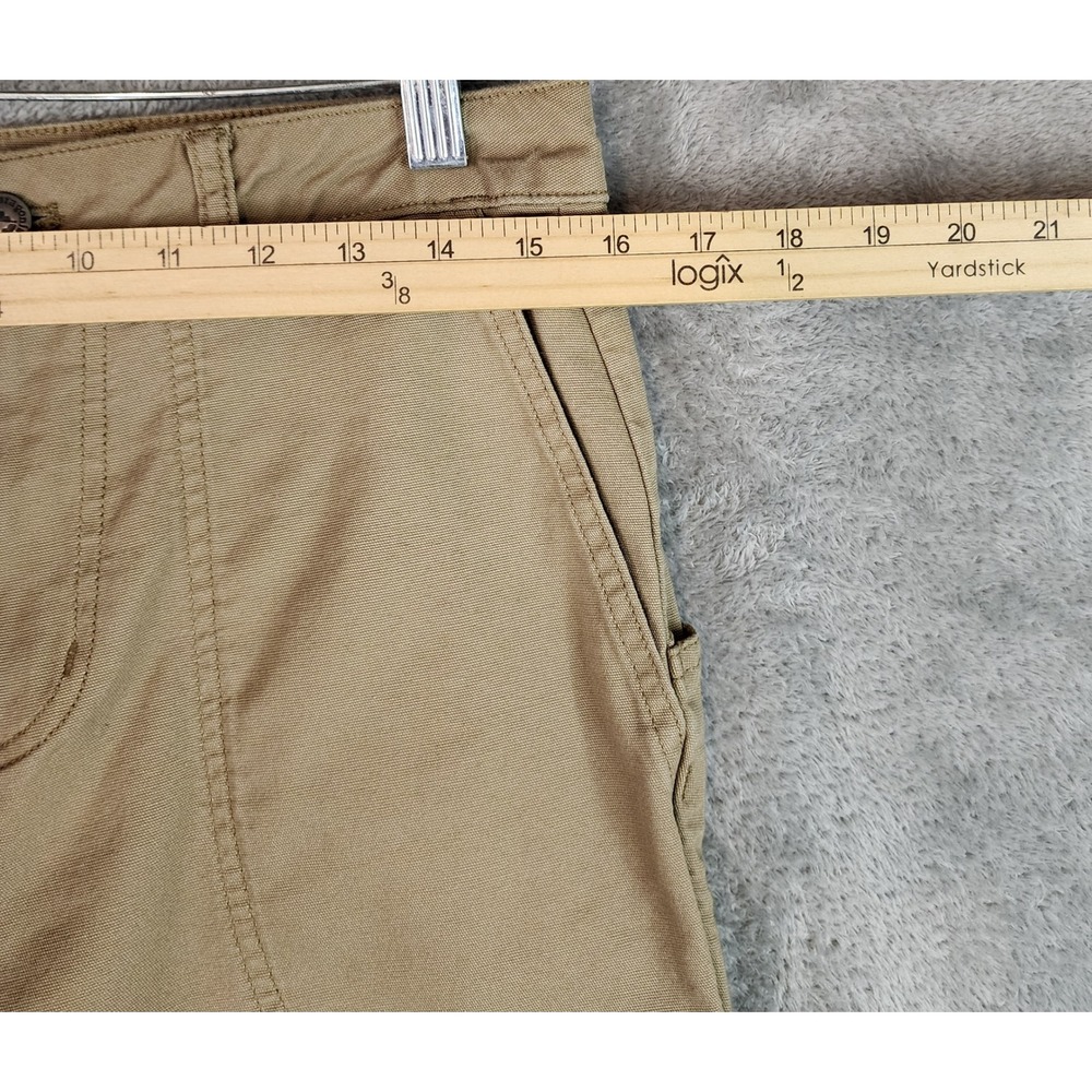 Patagonia Wide Leg Cord Pants Women Size 8 Khaki Utility Organic Cotton - Picture 4 of 13